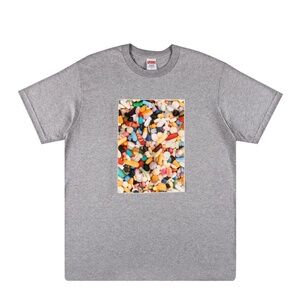Supreme Pills Tee Heather Grey